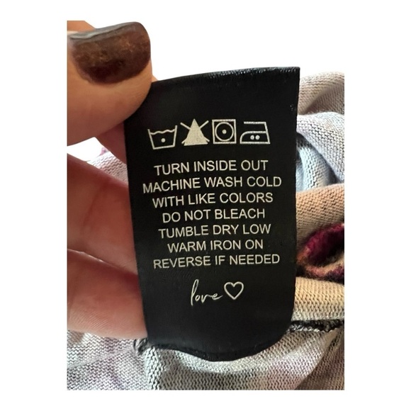 NZT Sweet Dreams Long Sleeve Printed Vines Popover Top  Nic + Zoe Pink Multi - Picture 14 of 15